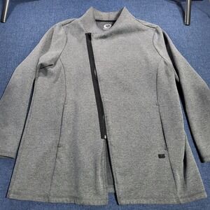 OGIO Gray Asymmetrical Zip Jacket Athleisure Activewear Top 3XL